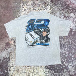2000s Ryan Newman Nascar #12 Follow The Leader Vintage Racing Grey T-Shirt XL